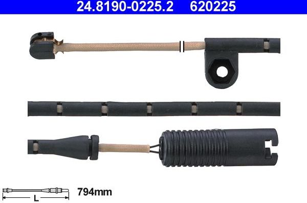 Датчик износа тормозных колодок  ATE. Артикул 24.8190-0225.2