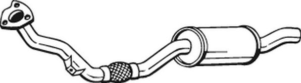 Глушитель (средняя часть) Bosal для Audi A4 I (B5) 1998-2001. Артикул 233-073