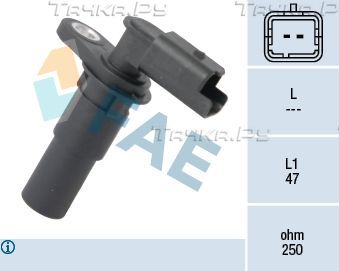 Датчик положения коленвала FAE для Renault Megane IV 2010-2026. Артикул 79238