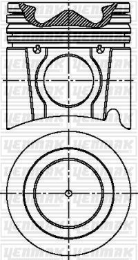 Поршень Yenmak для IVECO Stralis 2003-2011. Артикул 31-04841-000