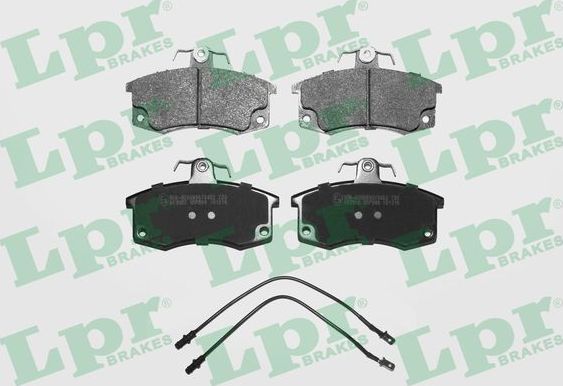 Тормозные колодки LPR передние для ВАЗ Samara (2108, 2109, 2113, 2114) 1995-2006. Артикул 05P988