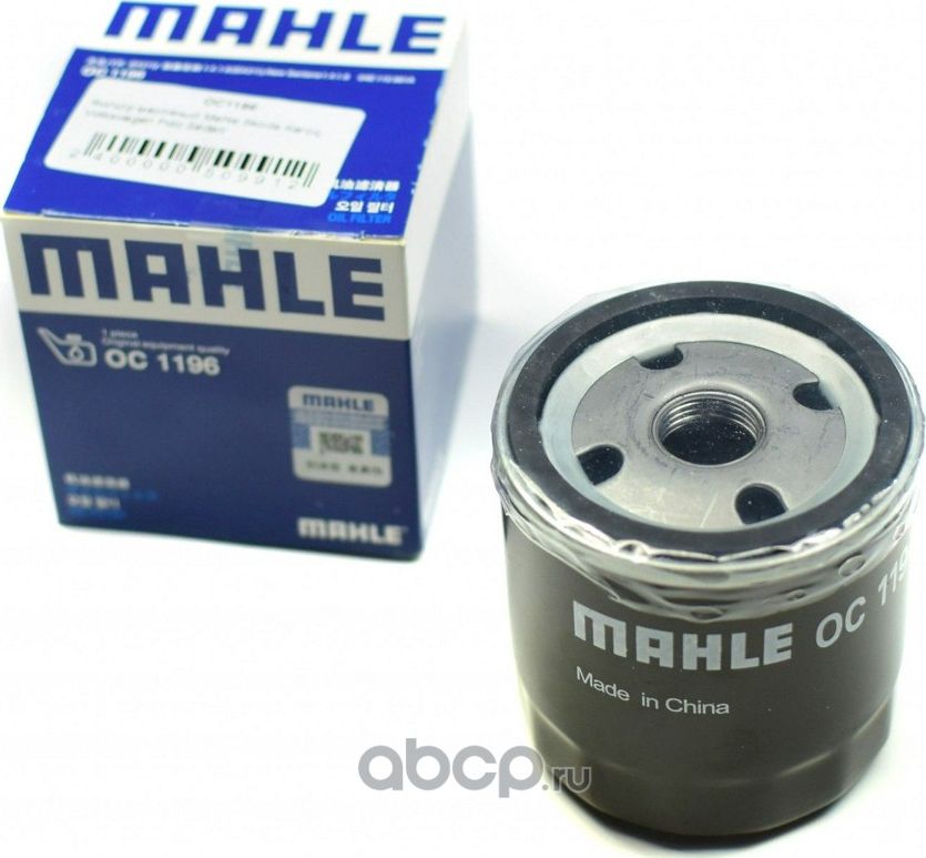 Фильтр масляный [упаковка MAHLE] (Mahle/Knecht). Артикул OC1196