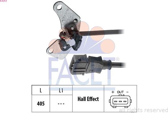 Датчик положения распредвала Facet Made in Italy - OE Equivalent. Артикул 9.0213