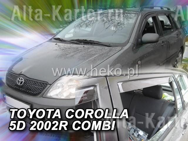 Дефлекторы Heko для окон Toyota Corolla E120 универсал 2001-2006. Артикул 29603