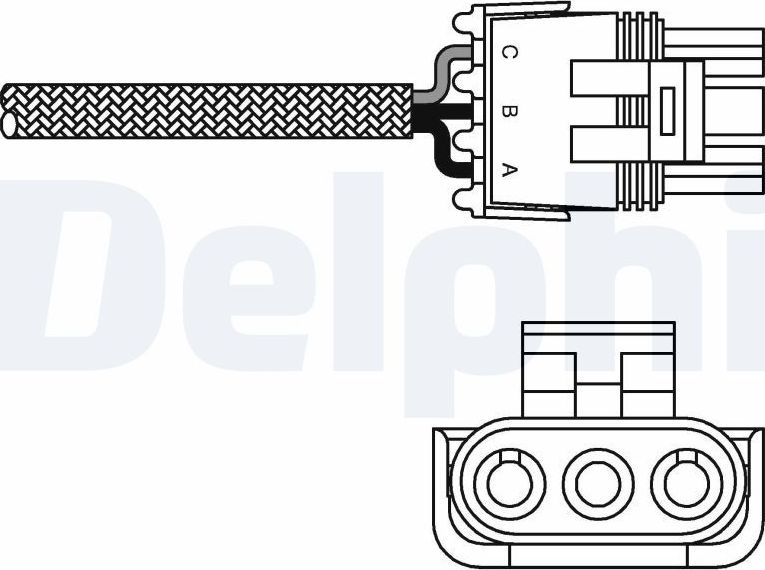 Лямбда-зонд (кислородный датчик) Delphi. Артикул ES10996-12B1