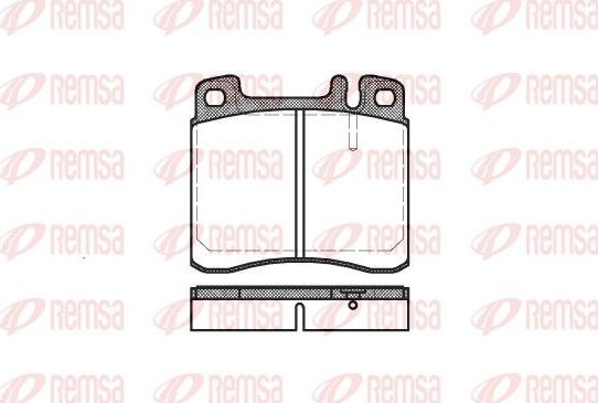 Тормозные колодки Remsa. Артикул 0408.00