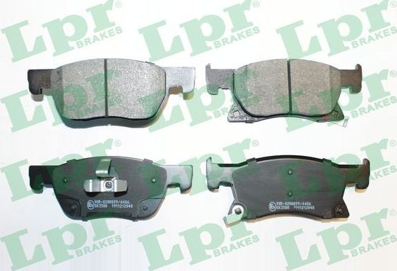 Тормозные колодки LPR передние для Opel Astra K 2015-2026. Артикул 05P2048