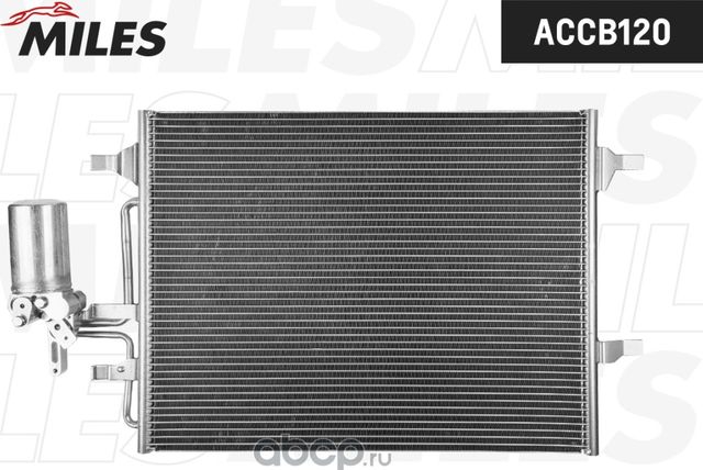 Конденсер VOLVO S60 / XC60 1.6-3.0 08- (Miles). Артикул accb120