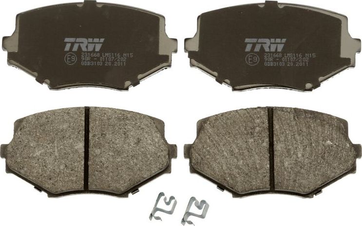 Тормозные колодки TRW. Артикул GDB3103
