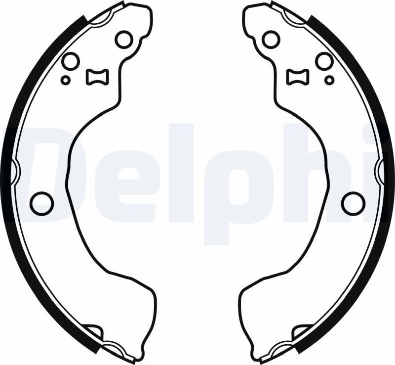 Тормозные колодки Delphi. Артикул LS1964