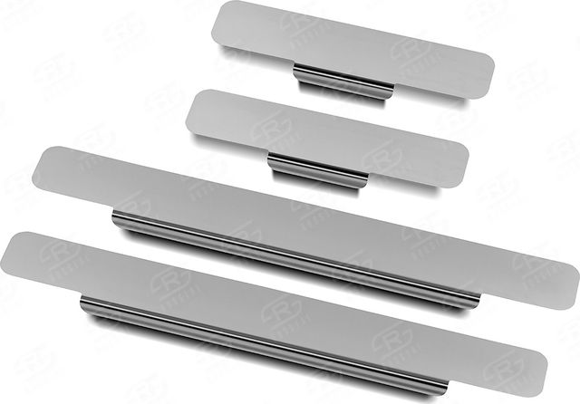 Накладки RusStal на пороги (лист нерж. зеркальный) для Hyundai Sonata VIII 2020-2026. Артикул HYSON20-01