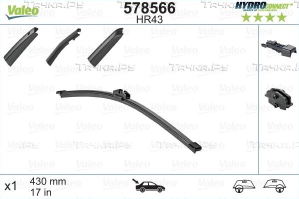 Щетка стеклоочистителя (дворник) Valeo HYDROCONNECT REAR. Артикул 578566