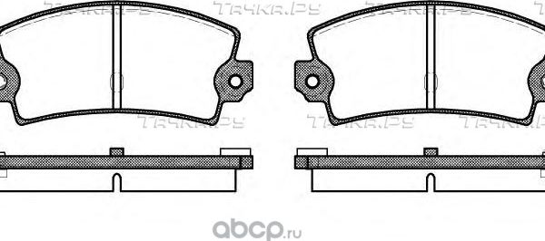 Тормозные колодки Remsa задние для Renault 18 1980-1986. Артикул 0021.36