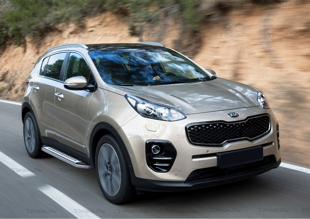 Пороги алюминиевые Rival Bmw-Style овал для Hyundai Tucson III 2018-2026. Артикул B173AL.2309.2