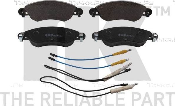 Тормозные колодки NK передние для Citroen C5 I 2001-2008. Артикул 221943