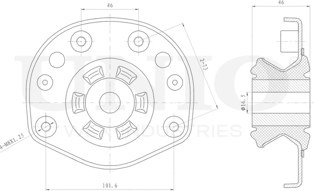 Опора амортизационной стойки (Unio). Артикул RMP-13124