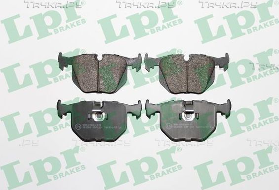 Тормозные колодки LPR задние для BMW X5 I (E53) 2000-2006. Артикул 05P1231