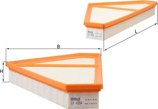 Воздушный фильтр Mahle для Jaguar F-Type I 2012-2026. Артикул LX 4254