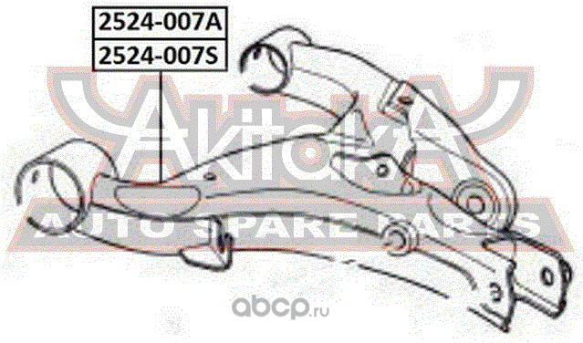 Поперечный рычаг передней подвески Asva правый для Land Rover Discovery III 2004-2009. Артикул 2524-007S