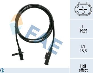 Датчик ABS FAE задний левый для Mercedes-Benz Sprinter 906 2006-2026. Артикул 78524