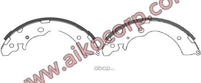 XMZ Колодки тормозные задние барабанные АККОРД 88-93 (Aiko). Артикул FN5524
