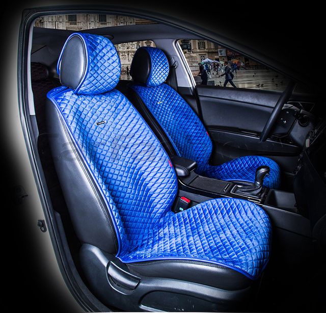 Накидки универсальные CarFashion City на передние сидения авто, цвет Синий/Синий. Артикул 21453
