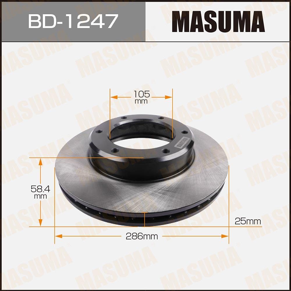 Тормозной диск Masuma. Артикул BD-1247