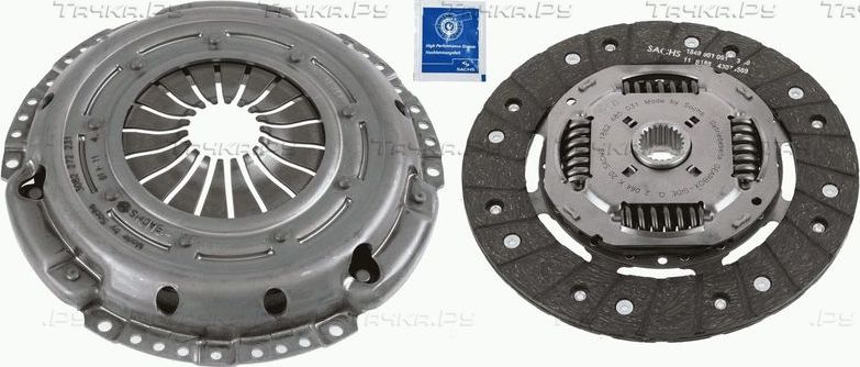 Сцепление (комплект) SACHS для Volkswagen Sharan I 1995-2010. Артикул 3000 787 001