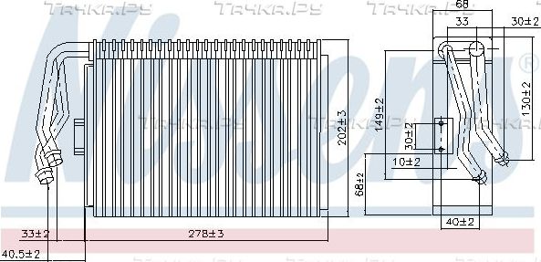 Испаритель кондиционера Nissens (алюминий). Артикул 92097