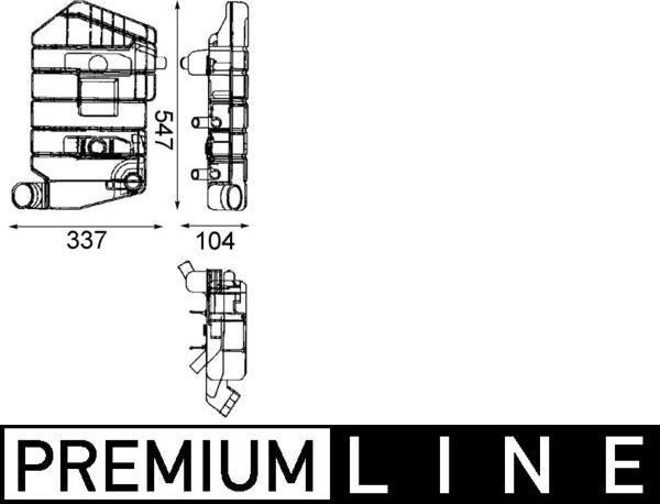 Расширительный бачок Mahle (полимерный материал) для DAF 95 1987-1998. Артикул CRT 32 000P