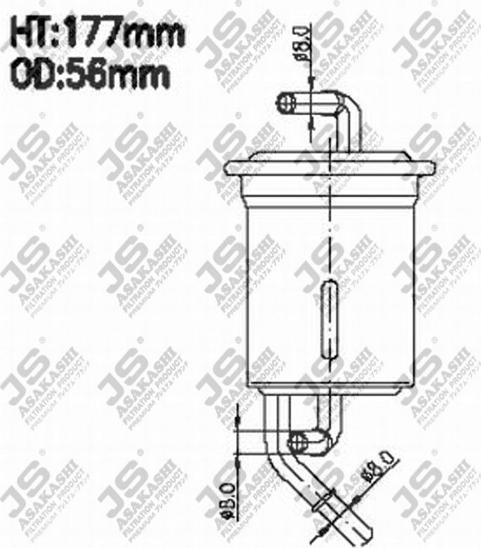 Топливный фильтр JS Asakashi. Артикул FS9114