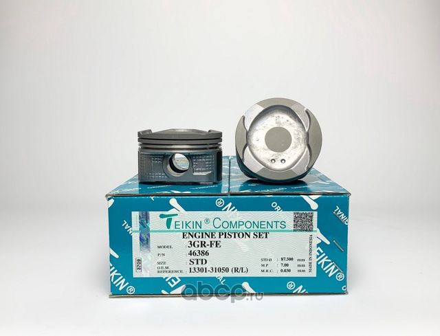 Комплект поршней 3GR-FE (Teikin). Артикул 46386STD