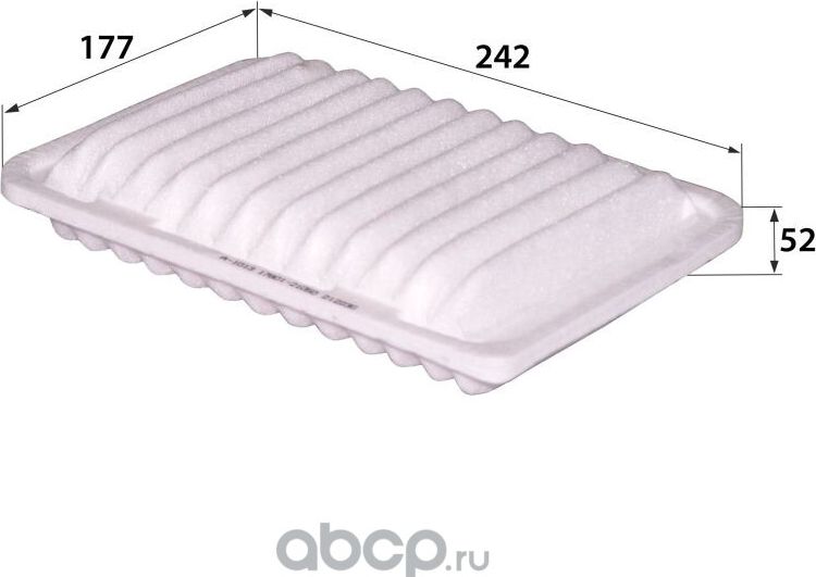 A-1013/A-323E 17801-21050 (40 шт) (фильтр воздушный) (RB-Exide). Артикул A1013