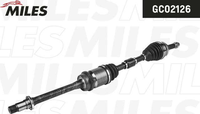 Полуось (привод в сборе, приводной вал) Miles правая для Toyota Avensis II 2003-2008. Артикул GC02126
