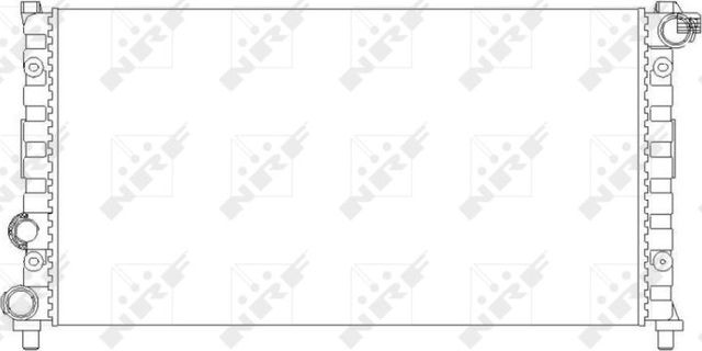 Радиатор охлаждения двигателя NRF для SEAT Malaga 1985-1993. Артикул 58765