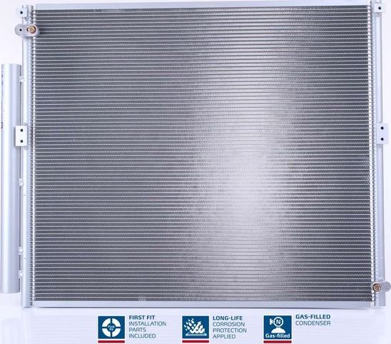 Радиатор кондиционера (конденсатор) Nissens (алюминий). Артикул 940167