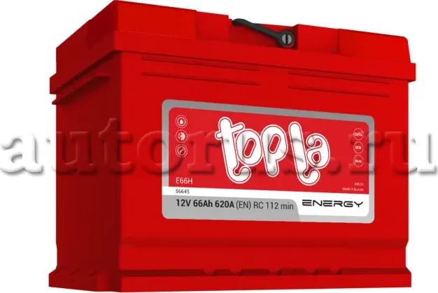 66Ah TOPLA Energy R+ 108066 Topla. Артикул 108066