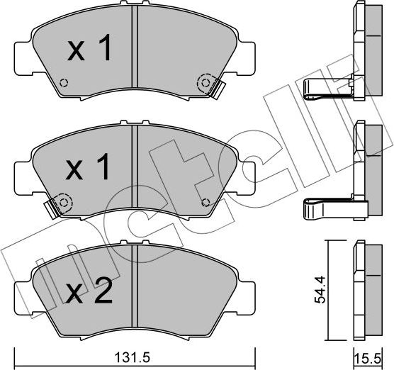 Тормозные колодки Metelli. Артикул 22-0138-0