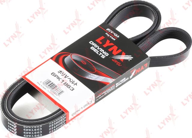 Приводной ремень поликлиновой LYNXauto для Geely FC (Vision) 2006-2012. Артикул 6PK1863