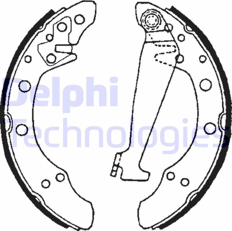 Тормозные колодки Delphi задние для Skoda Fabia III 2014-2026. Артикул LS1625