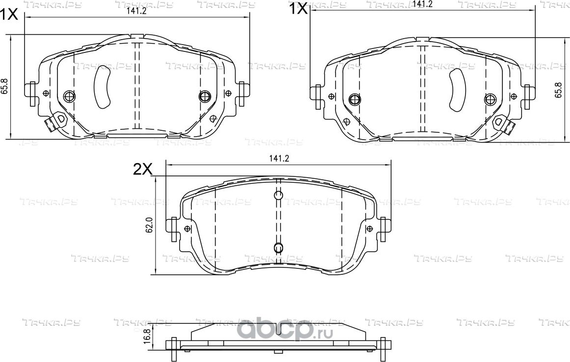 Колодки тормозные HAVAL DARGO 21- перед. (Barnett). Артикул CN014