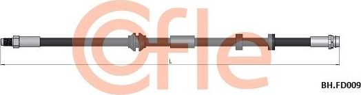 Тормозной шланг Cofle. Артикул 92.BH.FD009