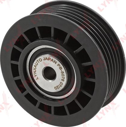 Натяжной ролик (натяжитель) приводного поликлинового ремня LYNXauto. Артикул PB-5076
