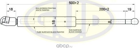 АМОРТИЗАТОР БАГАЖНИКА AUDI Q7 (4L) 0306- 525N L=500200MM G.U.D.. Артикул GGS020132