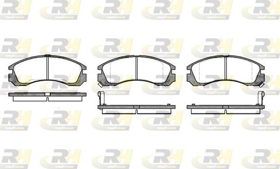 Тормозные колодки RoadHouse передние для Mitsubishi Delica IV 1995-2000. Артикул 2354.02