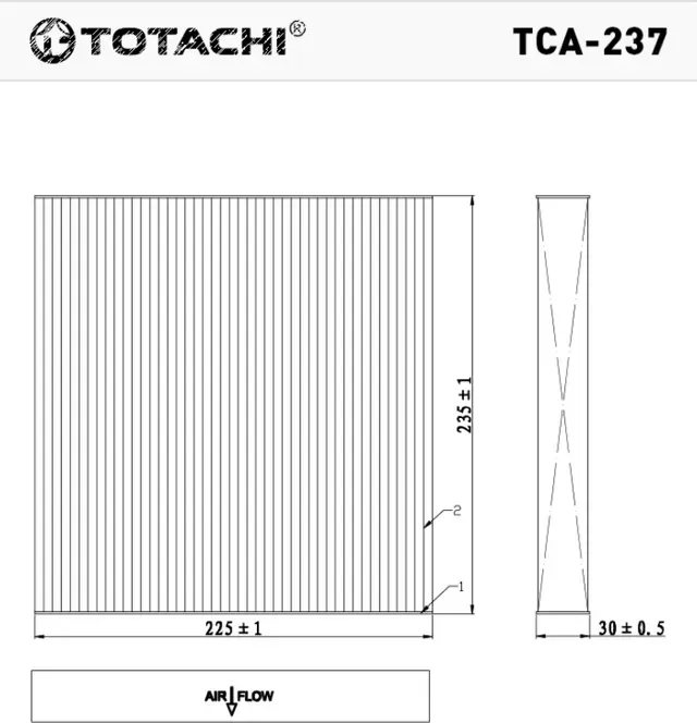 TOTACHI TCA-237 AC-806 80292-SEA-003 MANN CU 2358 Totachi. Артикул TCA237