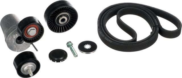 Приводной ремень поликлиновой с роликами (комплект) Gates Micro-V® для BMW 1 I (E82/E88) 2007-2013. Артикул K036DPK1698