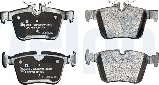 Тормозные колодки Delphi (Low-Metallic). Артикул LP2763