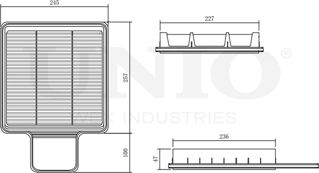 Фильтр воздушный (Unio). Артикул FLT-10077