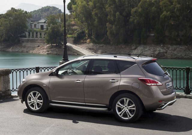 Пороги алюминиевые Rival Premium-Black для Nissan Murano Z51 рестайлинг 2010-2016. Артикул A173ALB.4108.2